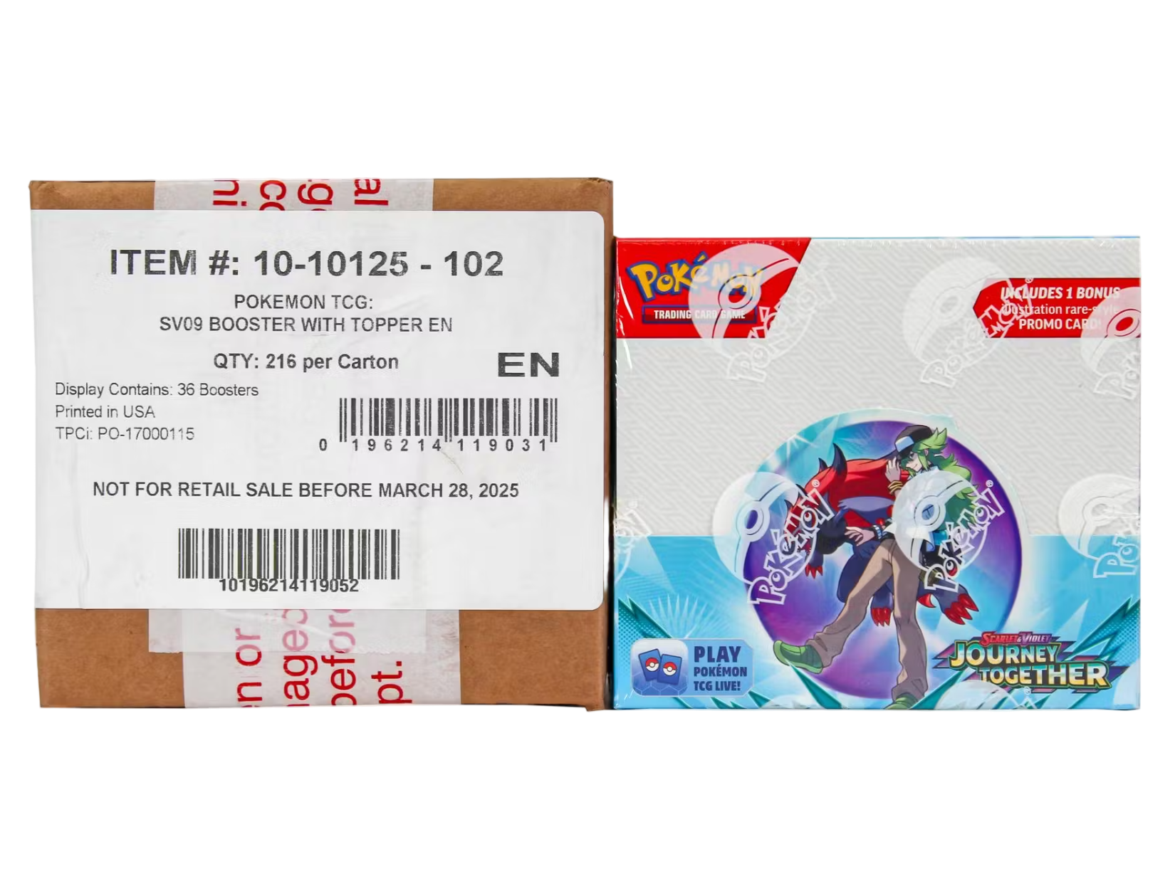 Journey Together Enhanced Sealed Booster Box Case (6 Booster Boxes)