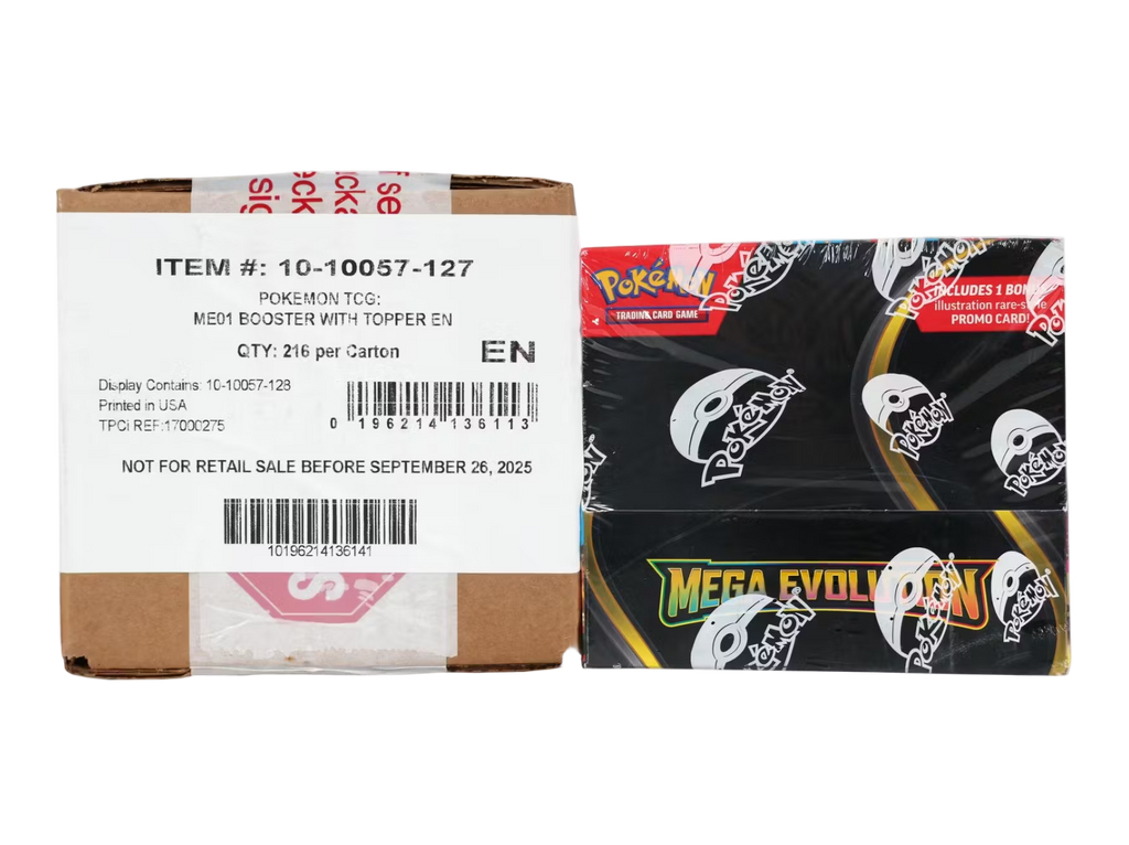 Mega Evolutions Enhanced Sealed Booster Box Case (6 Booster Boxes)