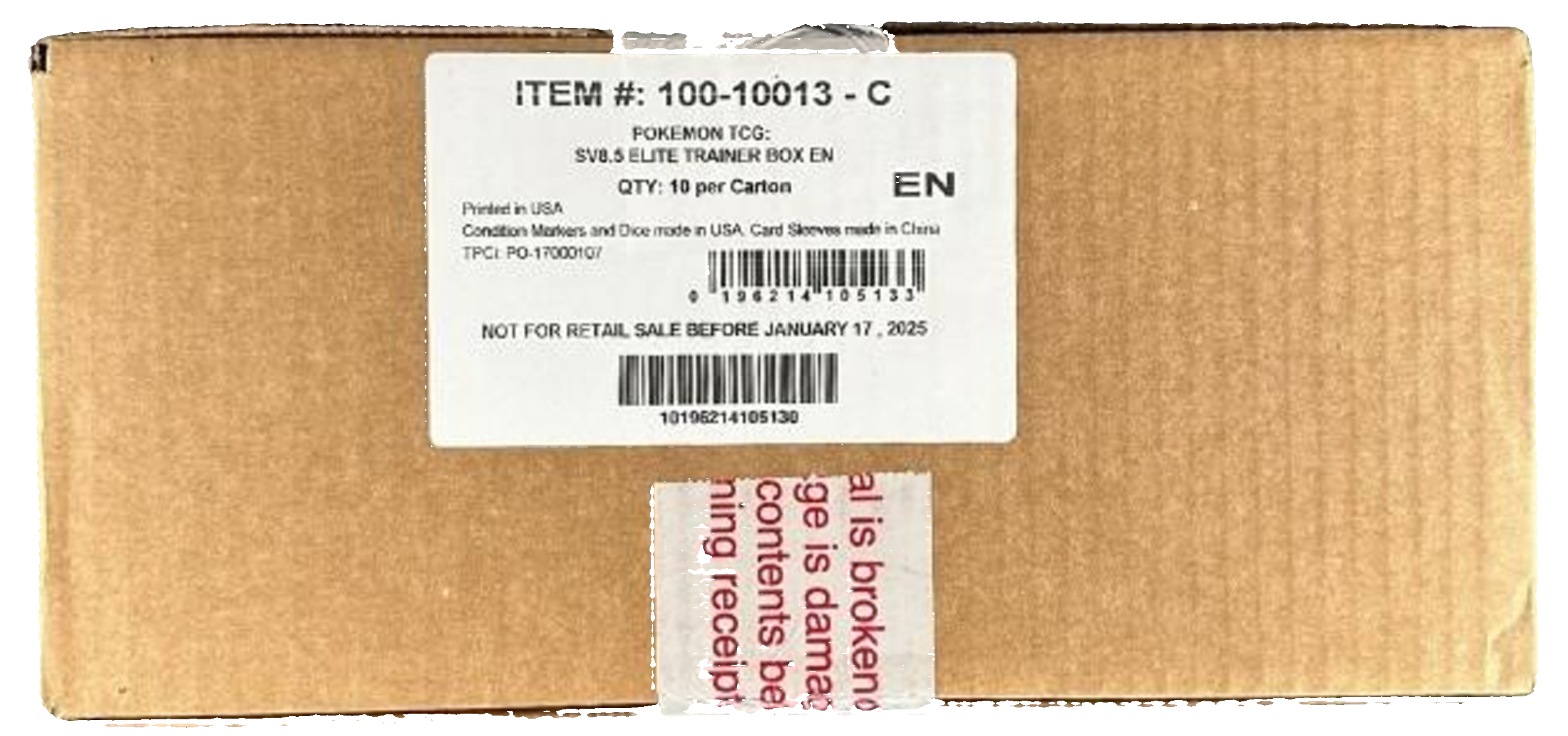 Prismatic Evolutions ETB Sealed Case (10 ETB)